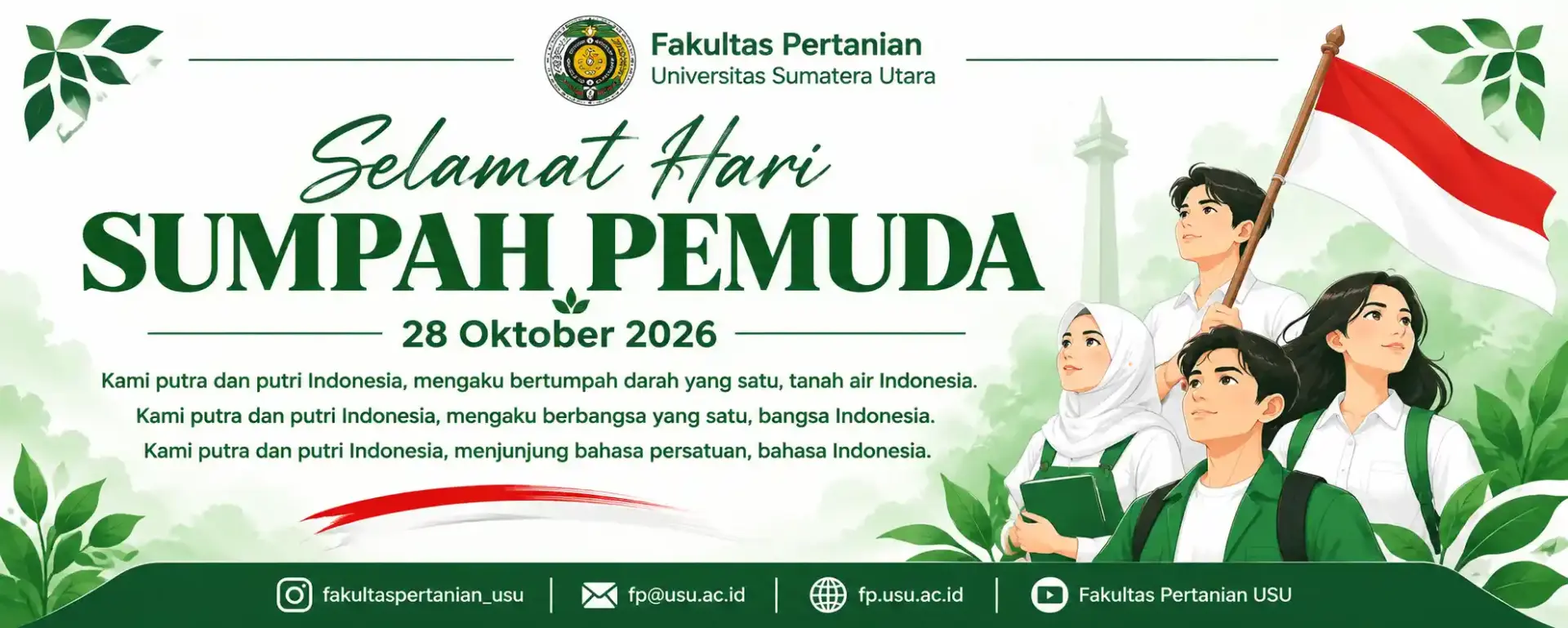 Faculty of Agriculture USU Commemorates Youth Pledge Day 2026